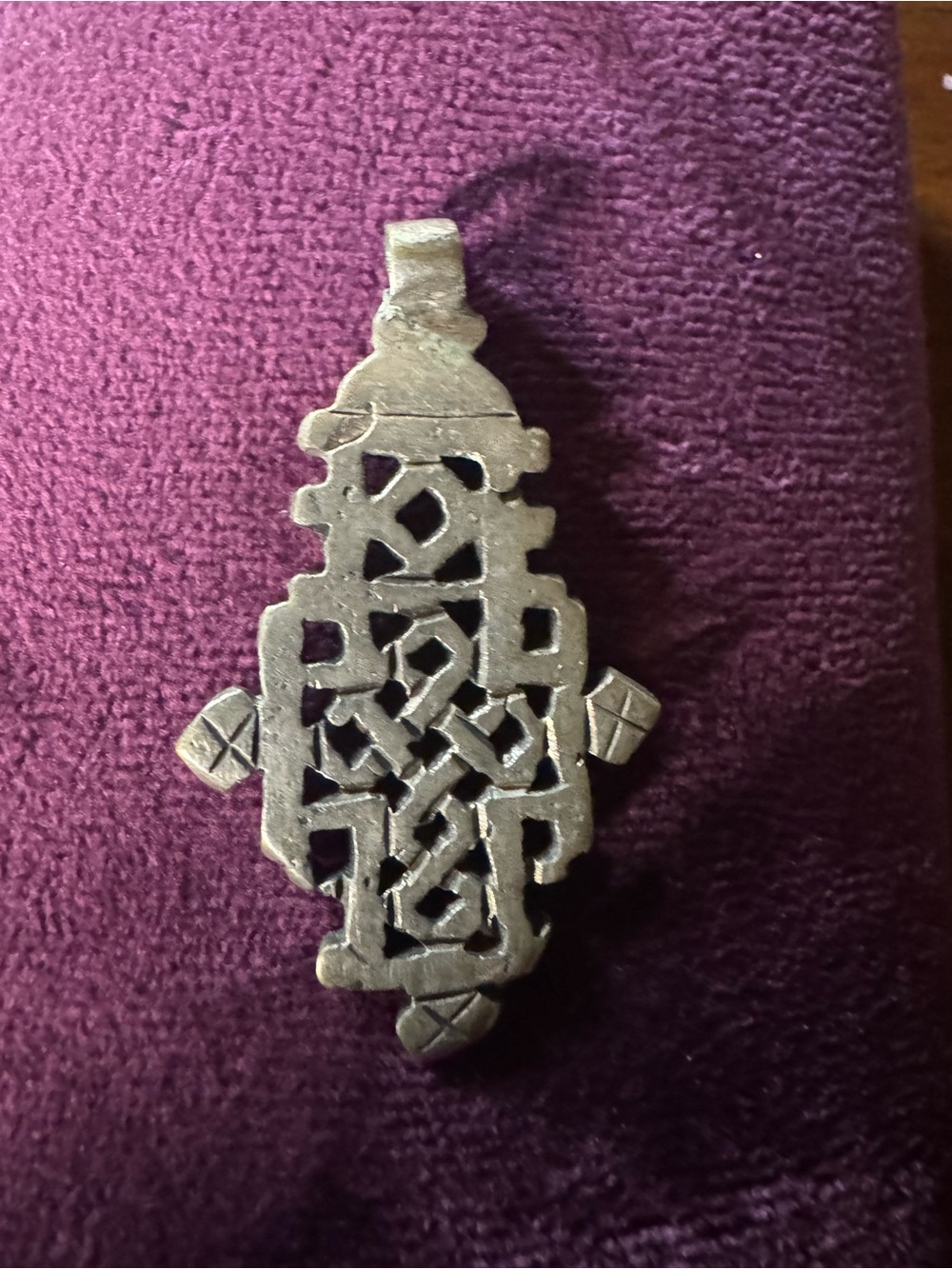 Ethiopian Cross Pendant Handcrafted